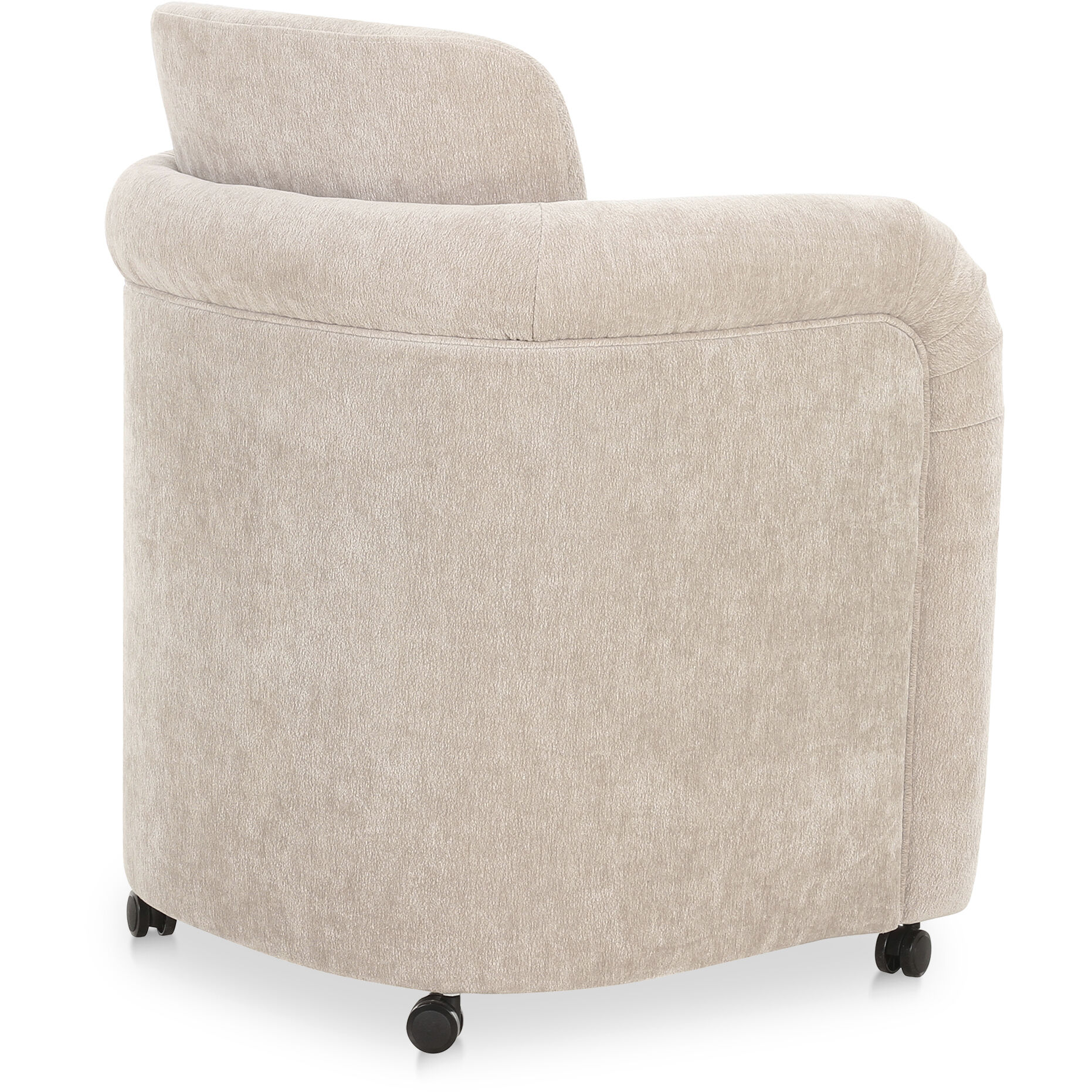 Mesto Grey Rolling Dining Chair